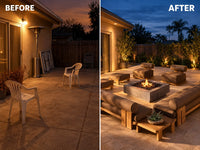 TerraFirme Ember Lounge & Firepit Set — Before & After